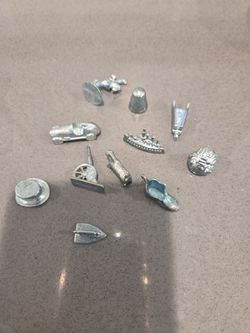 Monopoly metal moving pieces for game see description