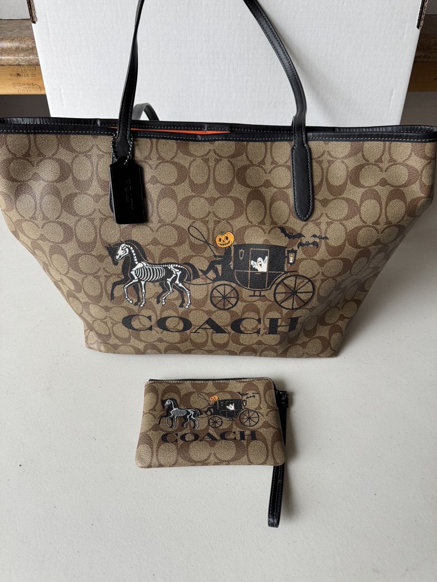 Halloween Coach Bag And Coin Purse $90