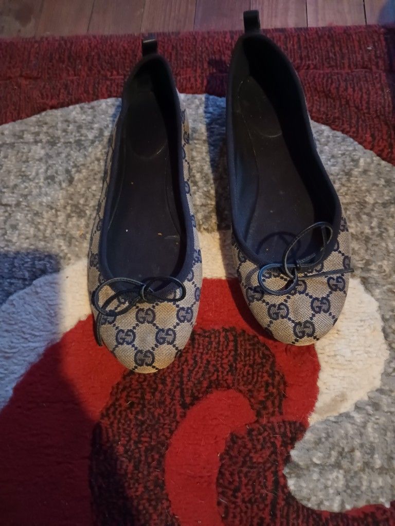 Real Gucci Ballerina Flats Woman's Size 38 1/2