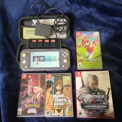 Nintendo Switch Lite + Games Bundle 