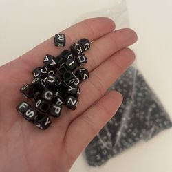 New Taylor swift style friendship bracelet letter beads black and white bulk 