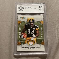 Rashard Mendenhall Beckett Graded 10 Rookie Card