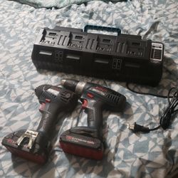 One Imfactor 18volt And One Compact Dril