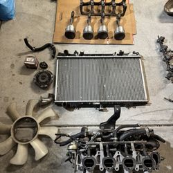 S13 KA24DE/5 SpeedTransmission Part Out