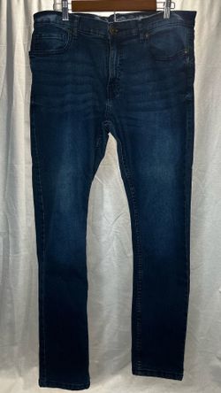 Beverly Hills Polo Club Slim Straight Blue Dark Wash Jeans 5 Pocket logo