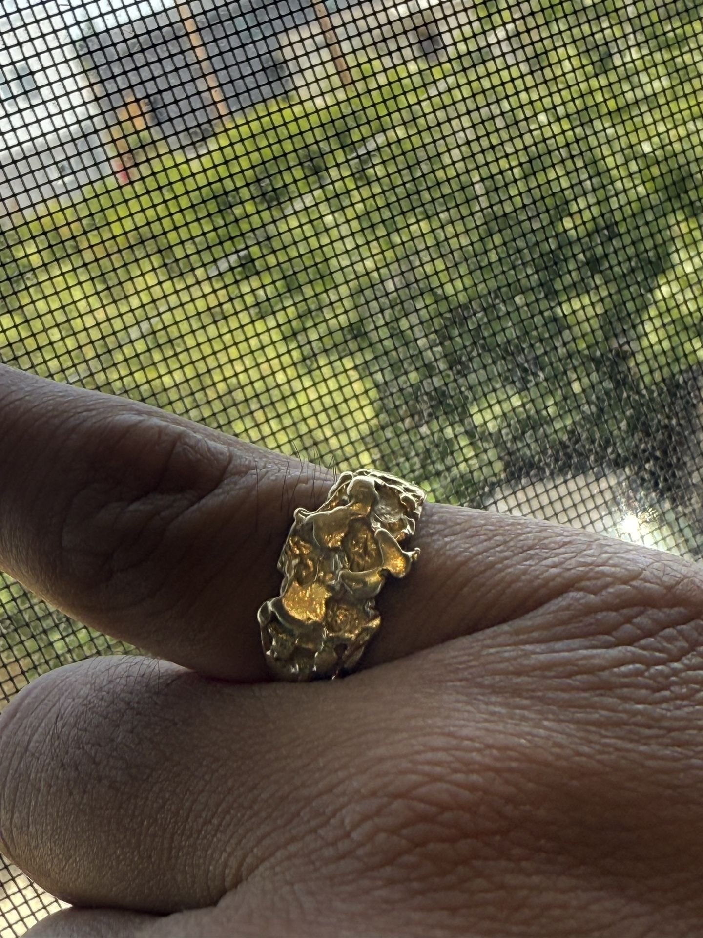 10K Gold Nugget Ring