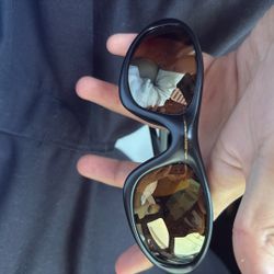 Oakley Straight Jacket (1999) Sunglasses Black Frame Orange Lens No Flames RARE