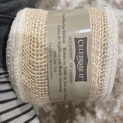 Wired Burlap Ribbon