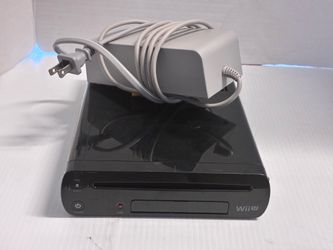 Nintendo Wii U Console Black 32GB Deluxe WUP-101(02) Tested Working