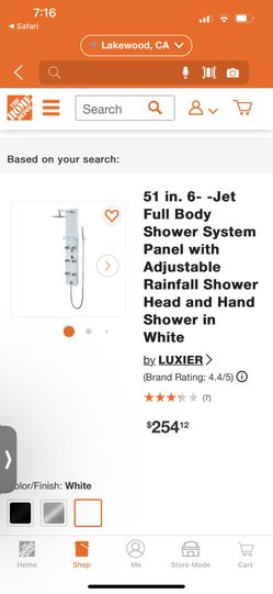 Full Body Shower System