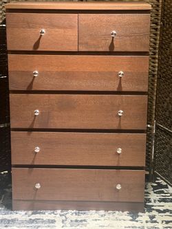 Ikea Malm Brown 6 Drawers