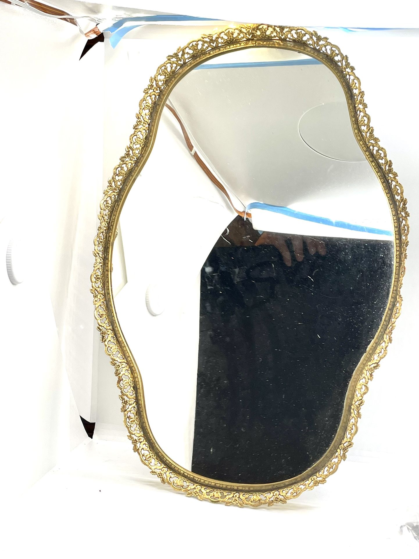 Large Gilt Vanity Mirror