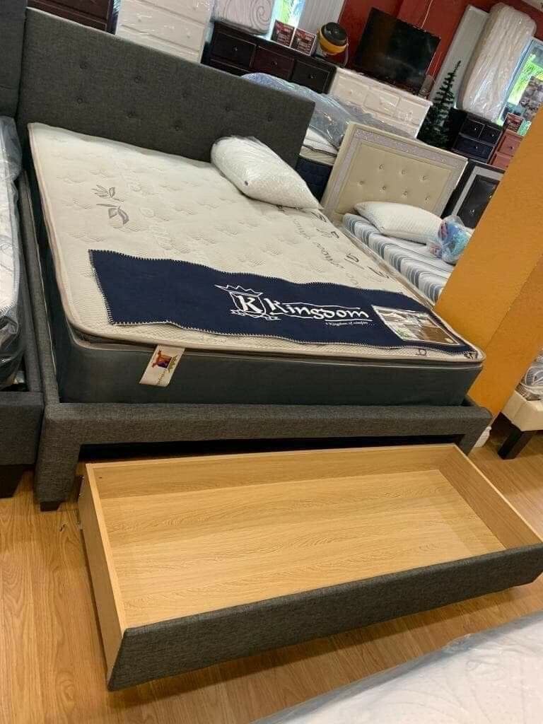 Brand New bed storage frame with mattress queen size