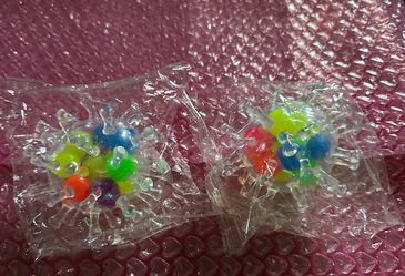 Squeeze Gift Venting Ball In Ball Spike Ball