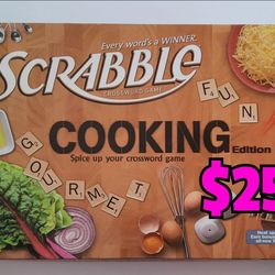 Cooking Scrabble board game  $25