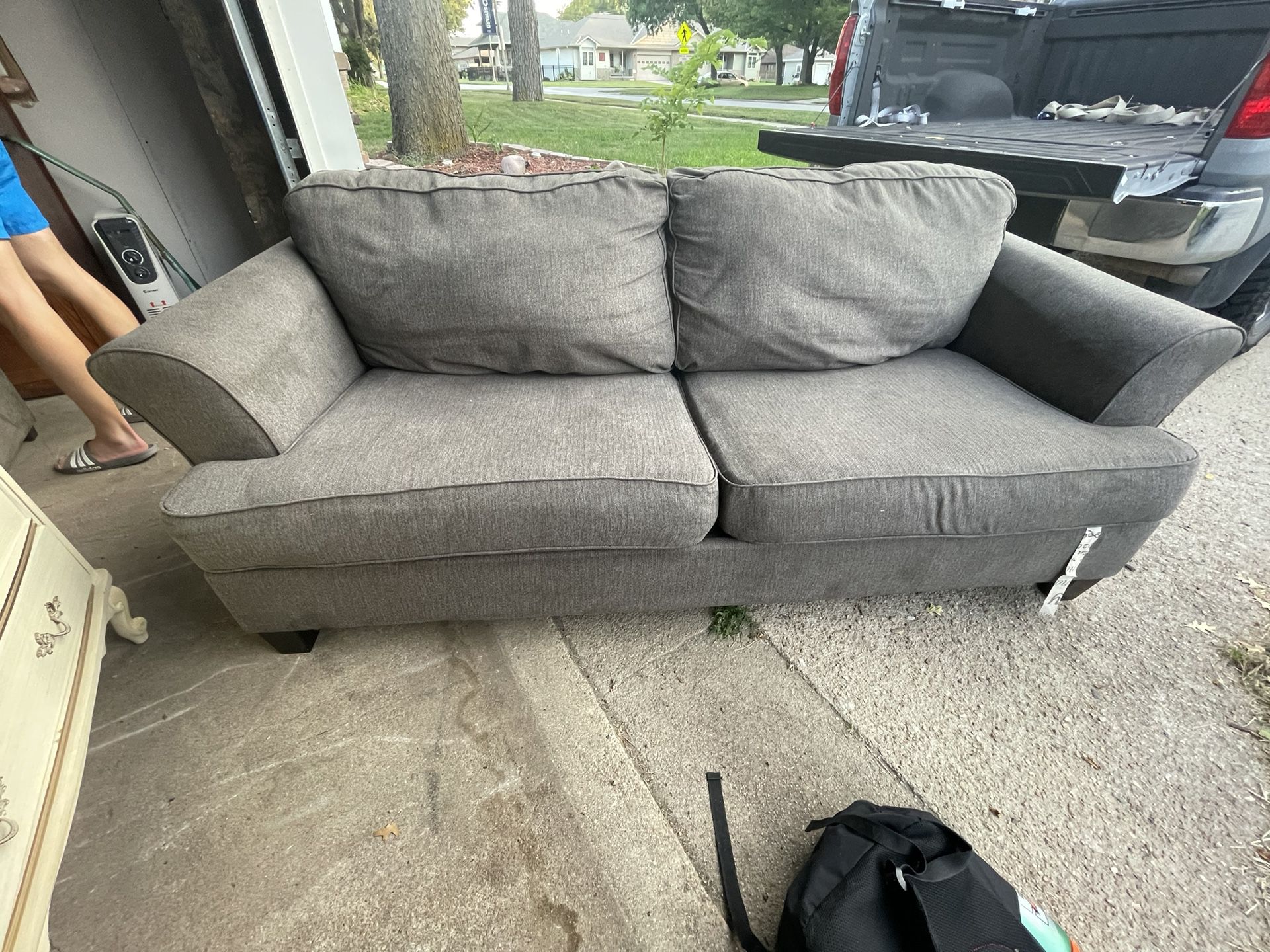 Beautiful Grey Loveseat-Delivery Included