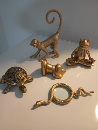 VARIETY OF SOLID GOLD BRASS TYPE BEAUTIFUL WORKS OF NATURE (BRAND NEW) - $20 (Harahan)