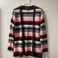 New york & company stripes brown Cardigan. S