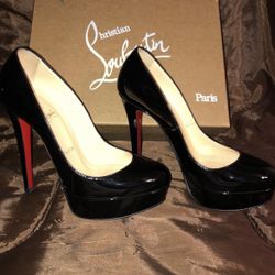 CHRISTIAN LOUBOUTIN , BIANCA 140 PATENT LEATHER CALF
