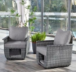 2 Patio chairs patio furniture set outdoor patio furniture underneath storage pet friendly patio chairs 🚚🛺🚎🆕