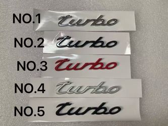 Porsche vehicle stickers  TURBO  each  $20
