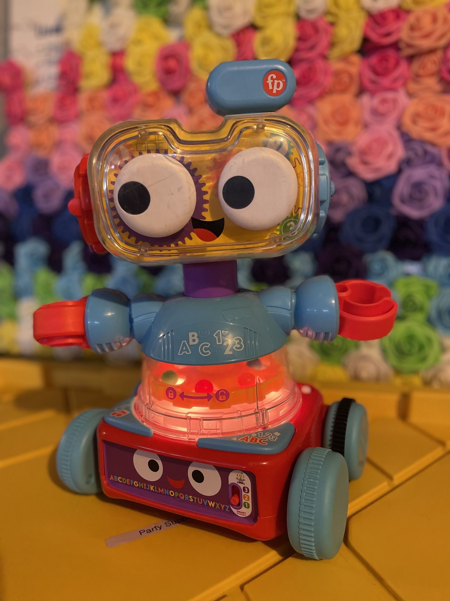 Fisher-Price 4-in-1 Learning Bot Interactive Toy Robot for Infants Toddlers and Preschool Kids