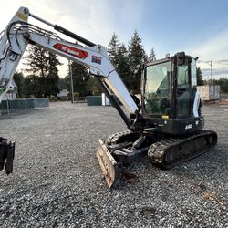 2021 Bobcat E60 Excavator W/ Steelwrist System And 7 Attachments