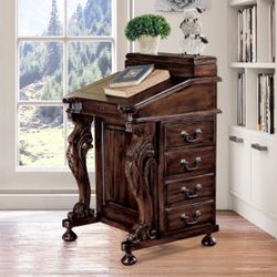 Brand new Design Toscano The Captain's Davenport Secretary Desk, 33.5captains table side table desk 