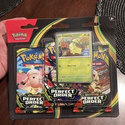 Pokemon perfect order 3 blister pack