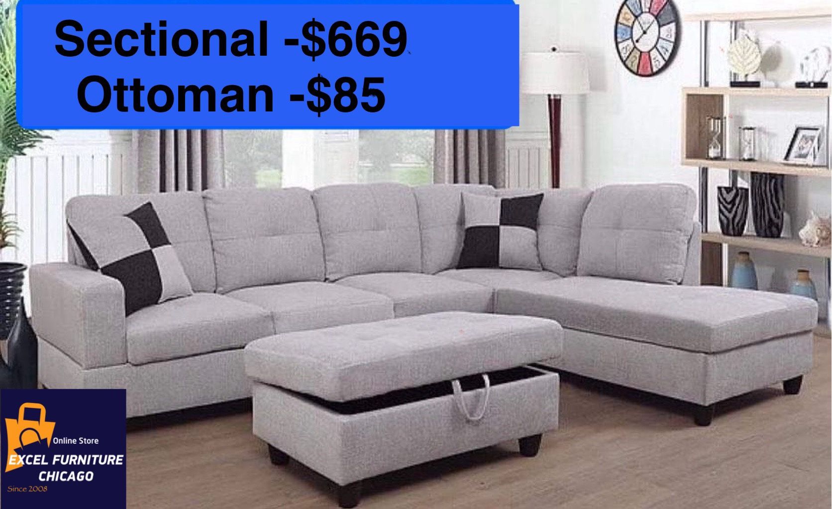 💫FREE DELIVERY💫Brand New Sectional Sofa Couch