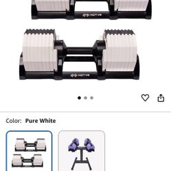 Decabell 580 80lb Adjustable Dumbbells with Stand