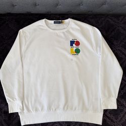 Polo Ralph Lauren Graphic Fleece Sweatshirt White men’s size 1XB New NWT