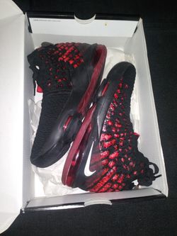 Lebrons Red And Black For Youth Size 7