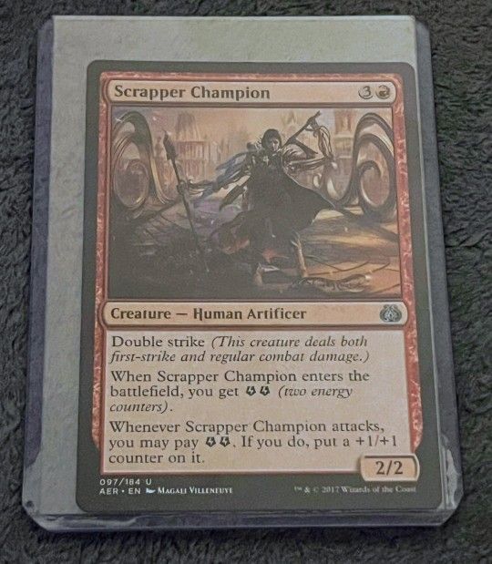 MTG Scrapper Champion Creature Human Artificer Aether Revolt 97 AER Uncommon