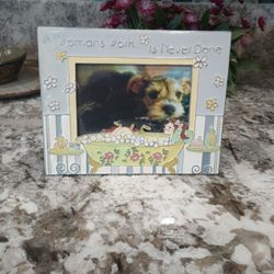 Enamel Picture Frame 4x6