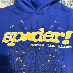 Blue Sp5der Hoodie