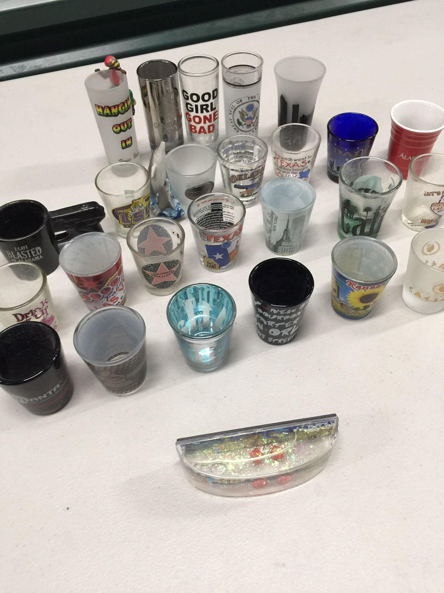 Shot glass collectible lot ($5 for everything)