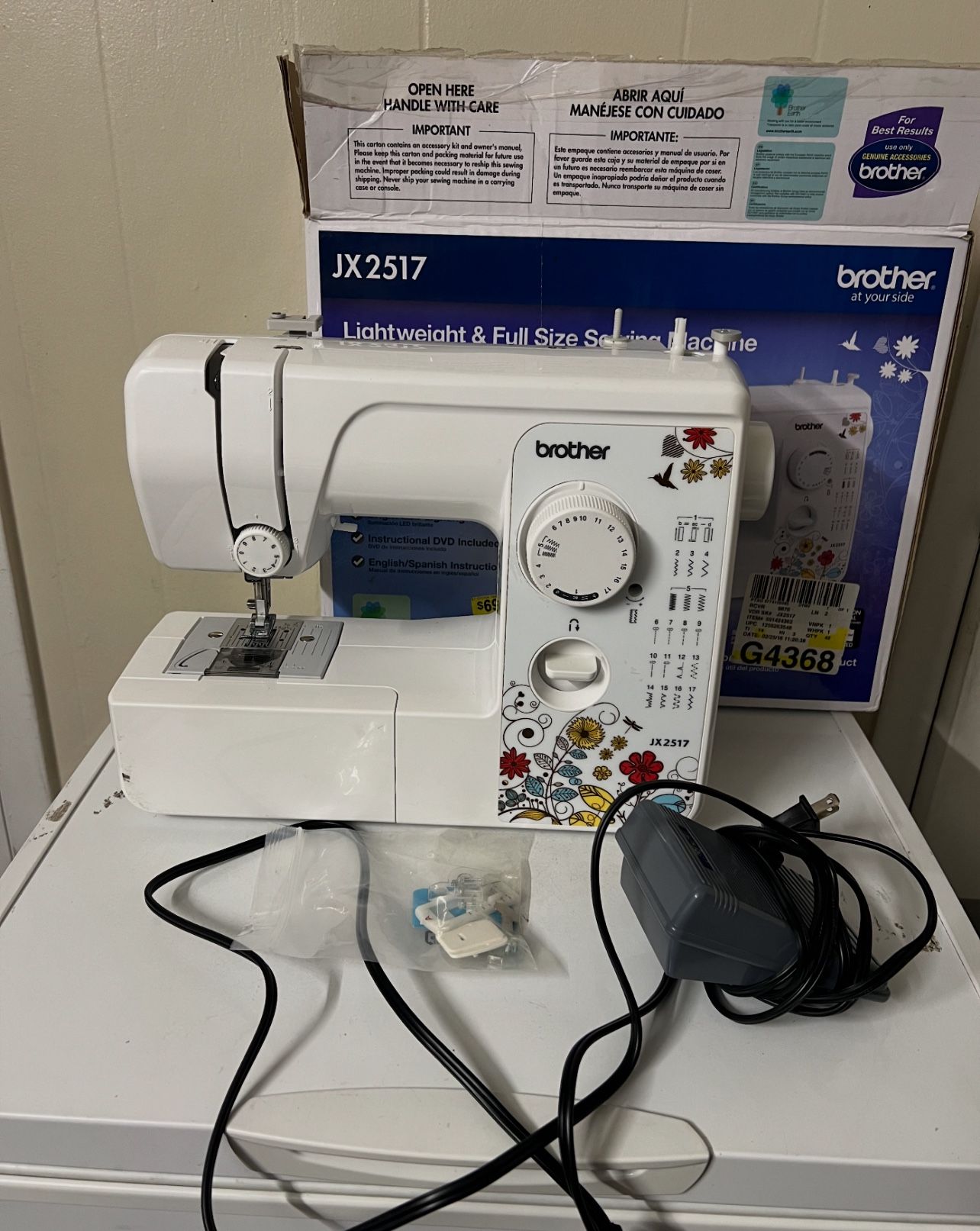 Like New Brother Jx2517 17 Stitch Sewing Machine