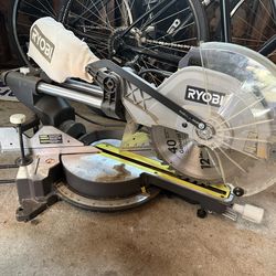 Compound Ryobi Miter Saw 15 Amp 12 In