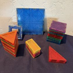 Magna-Tiles Magnetic Building Tiles – Approx. 40 Piece Mixed Set