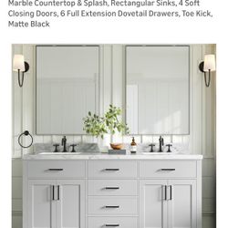 72 Inches Double Vanity 