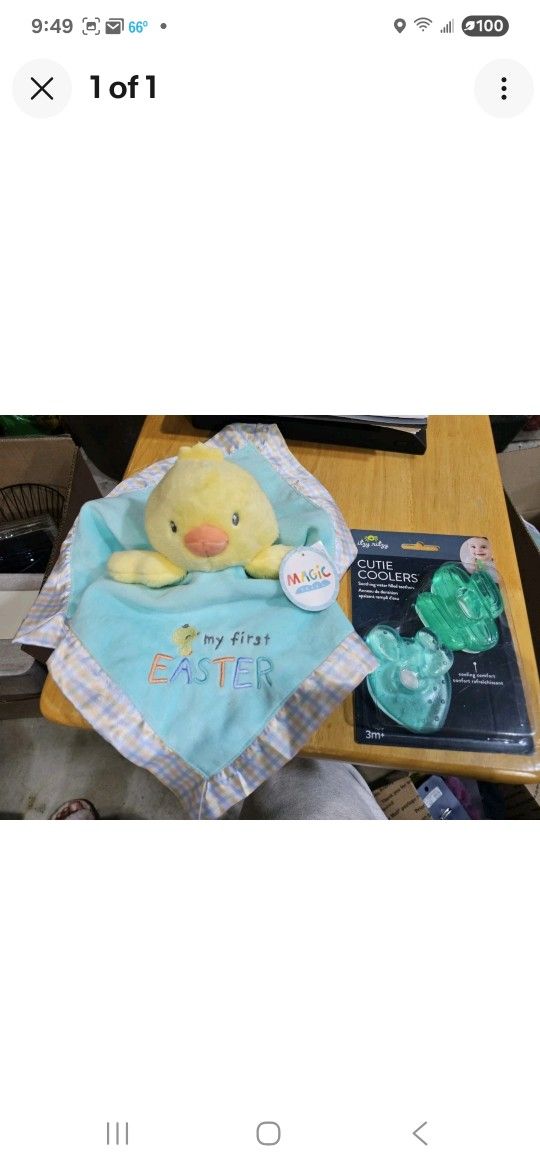 Baby Snuggle Buddy And Teether