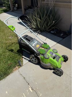 Green works mower/blower/hedge trimmer