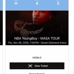 NBA Youngboy Tickets (2 Floor Tickets)