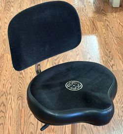 Roc-N-Soc Nitro Original Throne With Backrest for Drum Set Black drummer seat chair stool bench