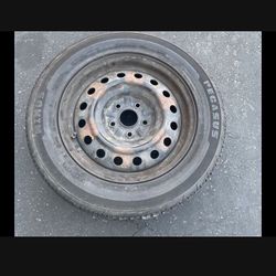 1 X 215/60r16 5x4.5 5x114.3 Wheel Rims With Good Tires!!