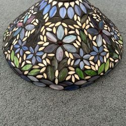 Tiffany Style Beaded Stained Glass Lamp Shade!