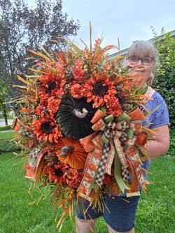 Fall Pumpkin Wreath