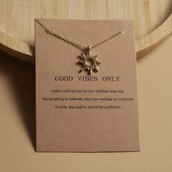 Sun Charm Necklace