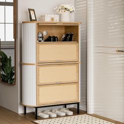 Shoe Cabinet, 4 Tier Drawers (Brand New!)